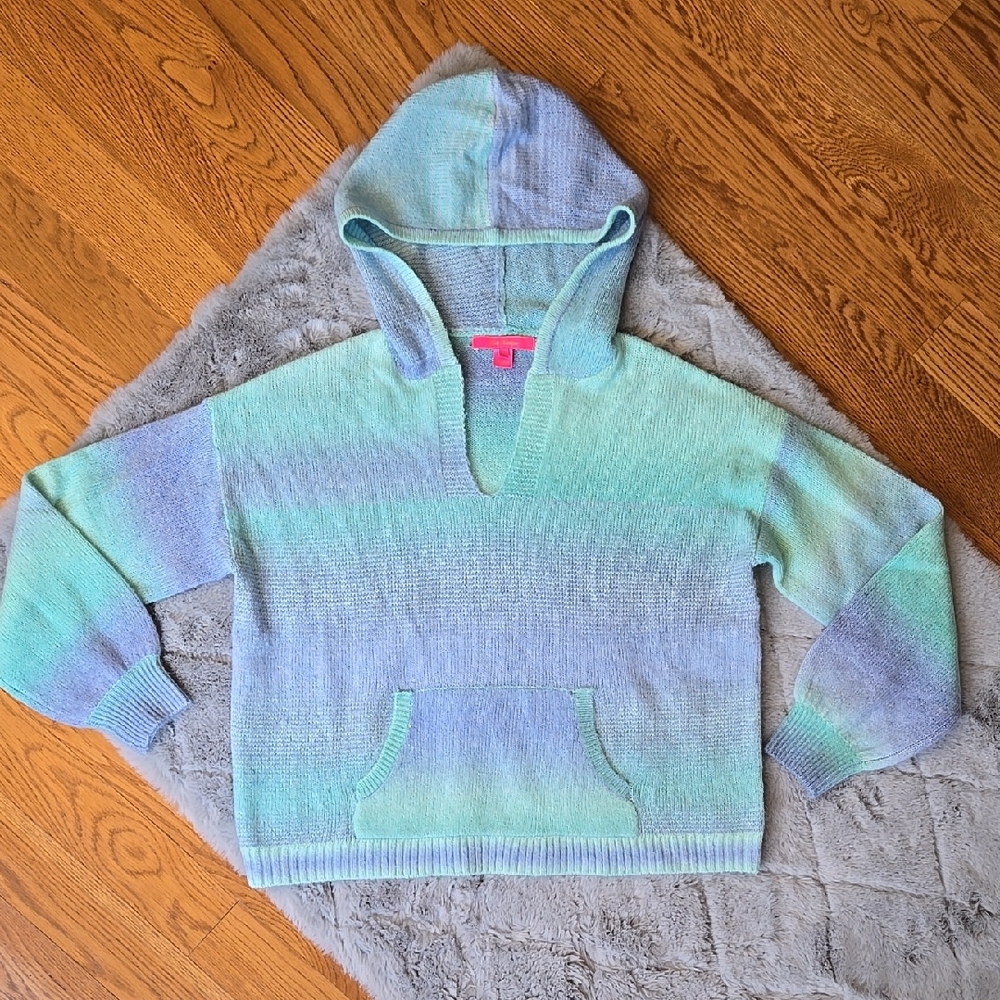 Lilly Pulitzer Blue/Purple Knit Sweater, Women's Small, Great Condition